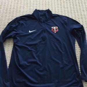 Minnesota Twins Nike Dri-Fit 1/4 Zip Mens Pullover